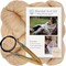 DIY Merino Wool Blanket Knitting Kit: Soft and Thick #7 Weight Jumbo Yarn, Knitting Needles and Pattern. Soft, Cozy, Great for Gifts
